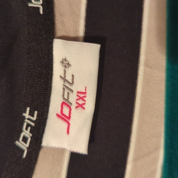 NWT xxl time zone tunic black and beige stripe - Picture 3 of 5